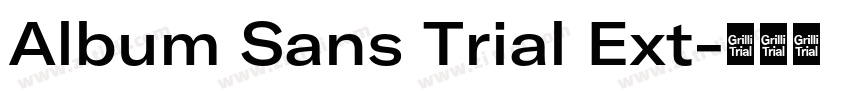 Album Sans Trial Ext字体转换